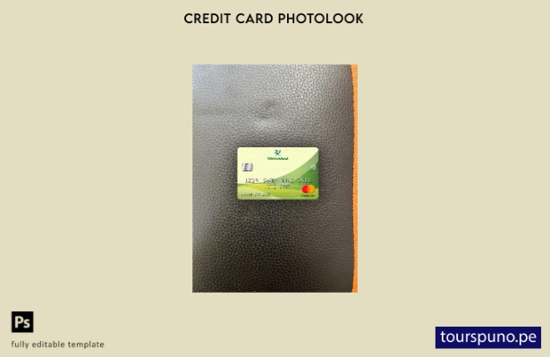 listo para imprimir plantilla frontal de Vietnam Vietcombank mastercard photoloo